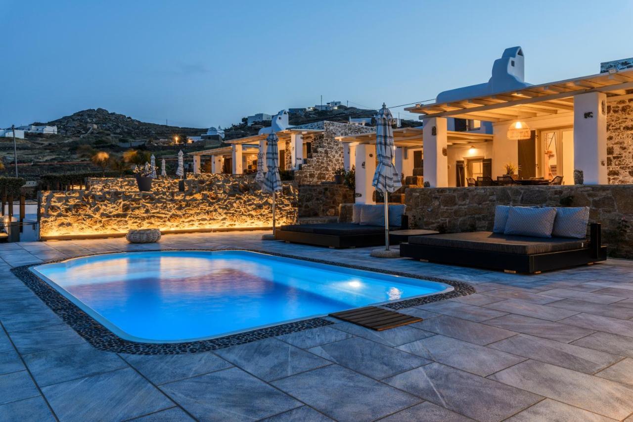 Aurora Mykonos Villas Калафатис Экстерьер фото